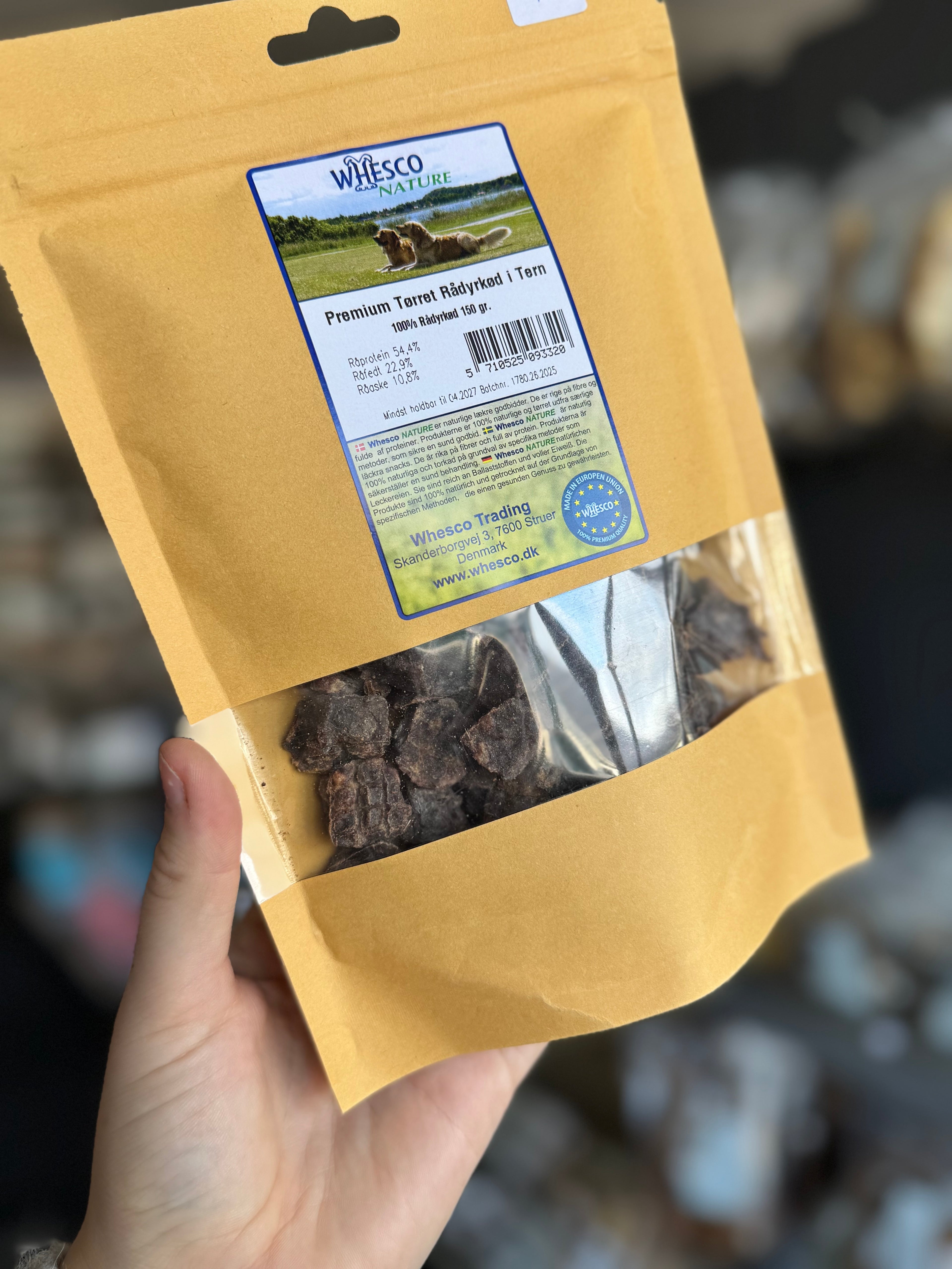 Whesco Tørret Rådyrkød I Tern