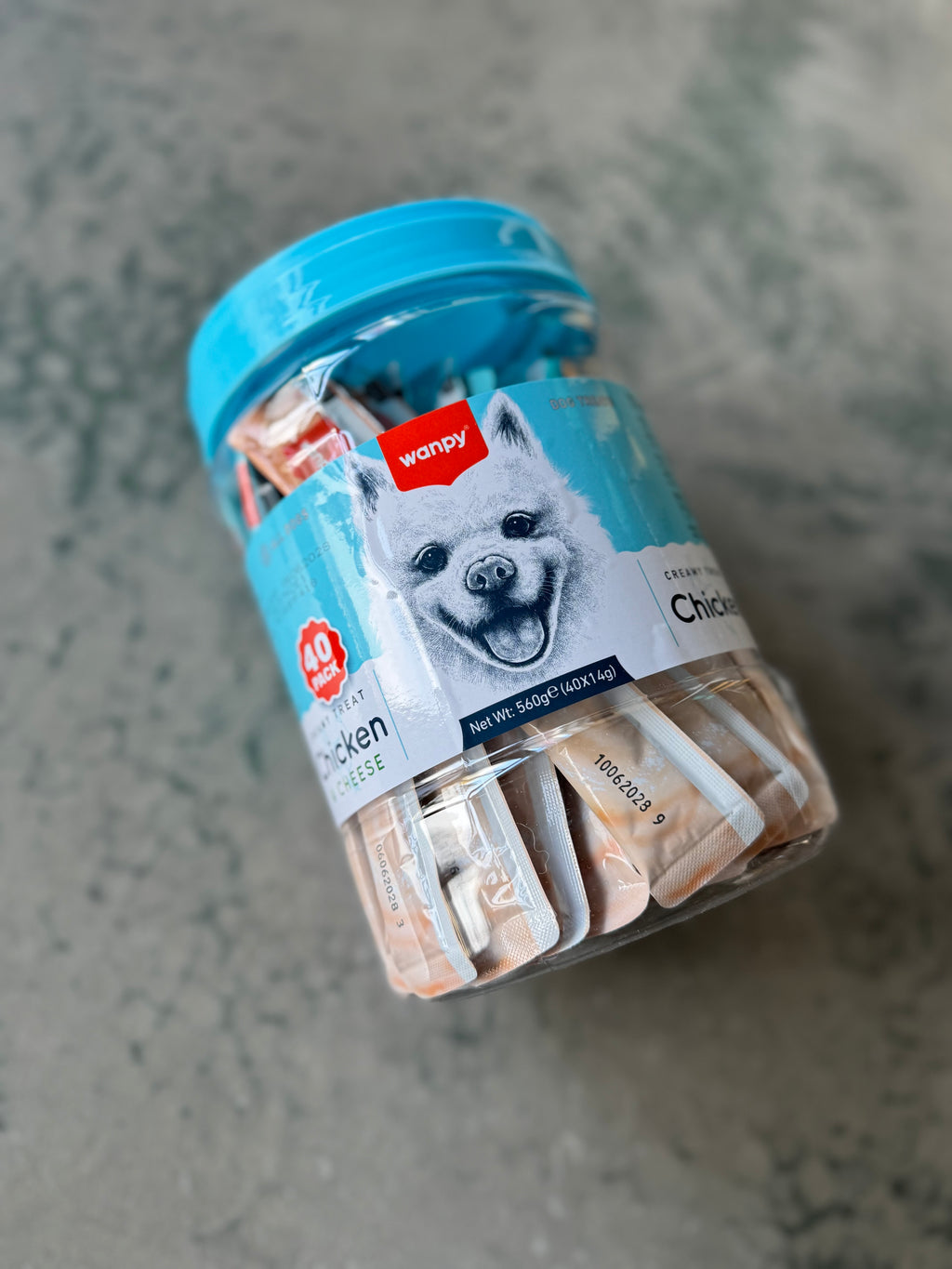 Wanpy Dog 40 Pack Creamy Lickable Treat - Chicken 560g