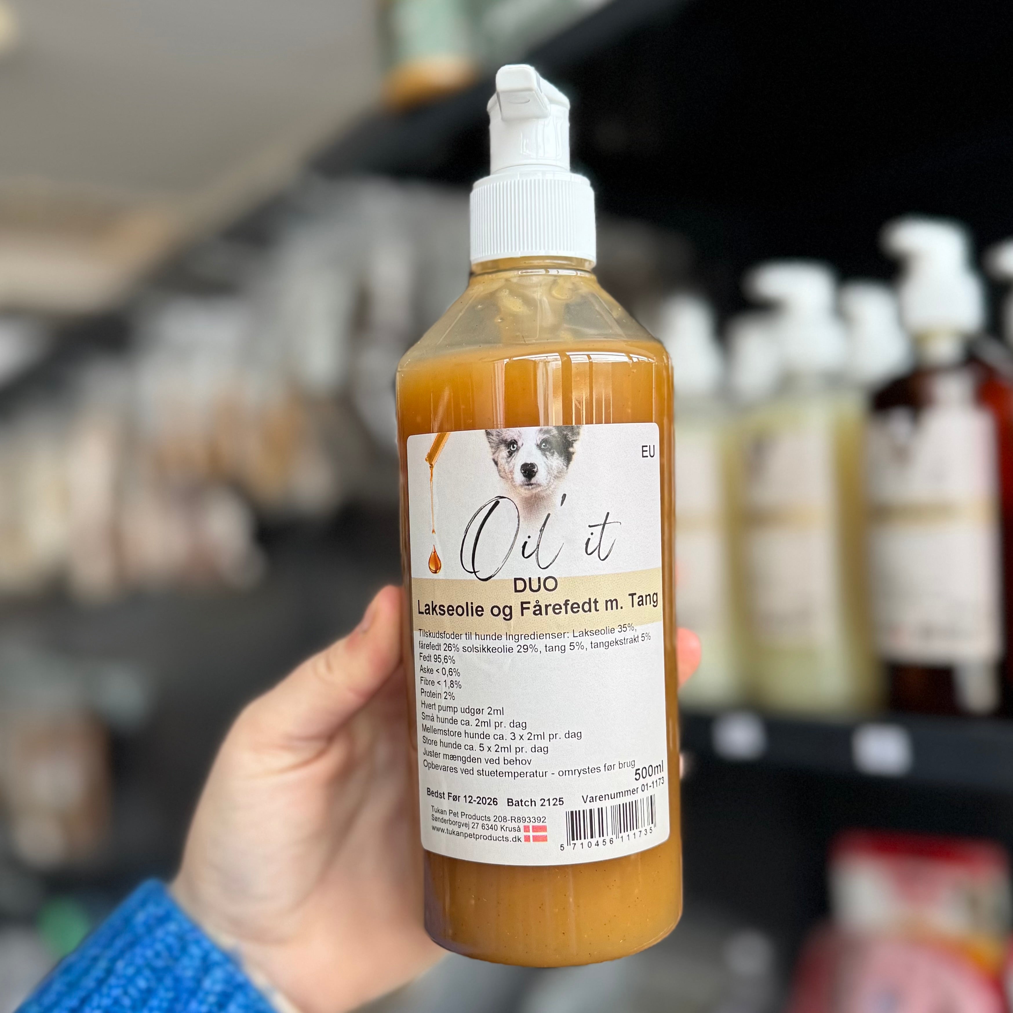 Oil'it DUO Lakseolie og Fårefedt m. Tang