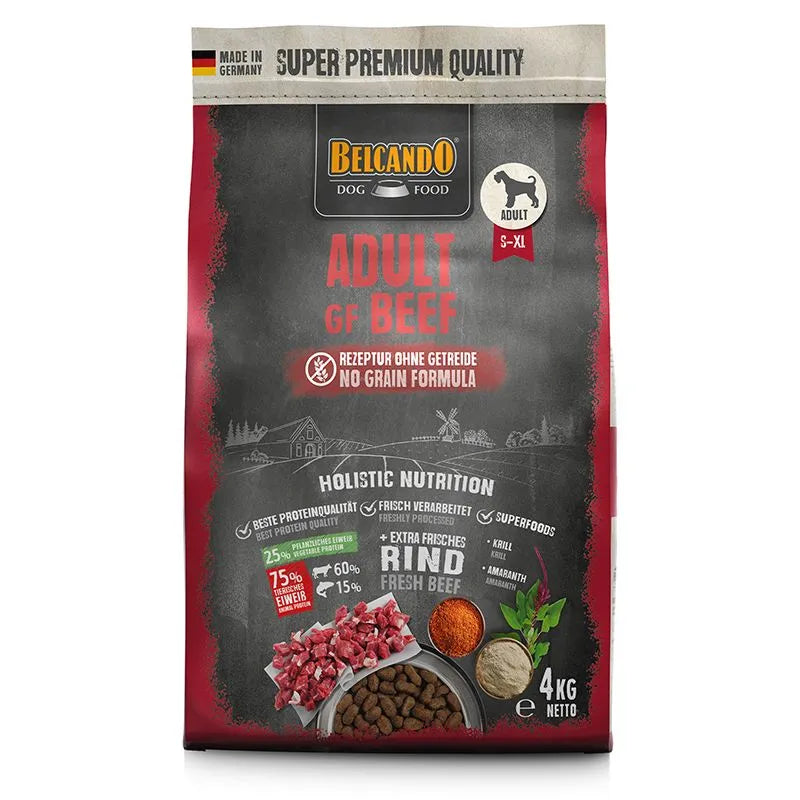: Kornfrit premium hundefoder med frisk oksekød og amarant. Perfekt til voksne hunde med sensitiv mave eller foderintolerance.
kornfrit hundefoder, belcando beef, hundefoder uden korn, sensitiv hundemad, oksekød hundefoder, premium hundefoder