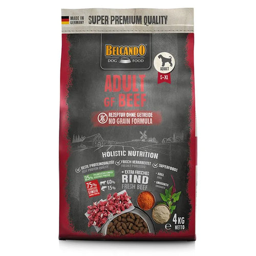 : Kornfrit premium hundefoder med frisk oksekød og amarant. Perfekt til voksne hunde med sensitiv mave eller foderintolerance.
kornfrit hundefoder, belcando beef, hundefoder uden korn, sensitiv hundemad, oksekød hundefoder, premium hundefoder
