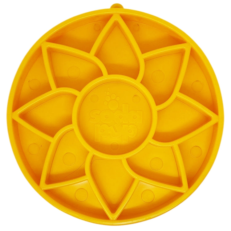 SodaPup Sunflower Softie eTray – Blød slow feeder til hund