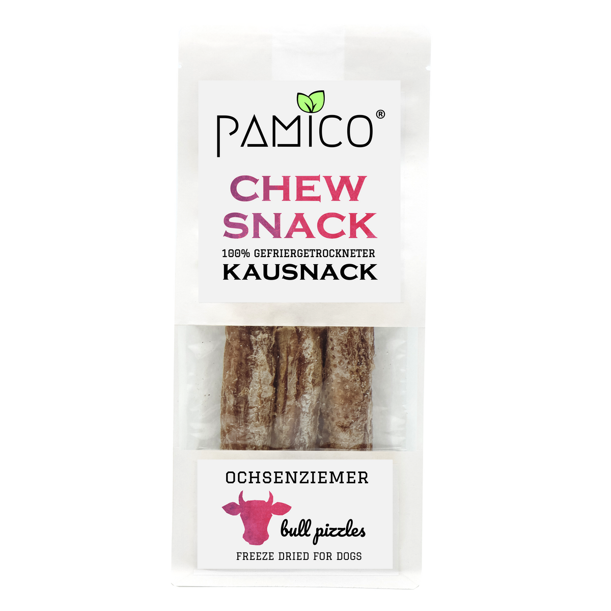 frysetørret oksepenis hund
lugtfri tyggeben hund
naturlig tyggesnack hund