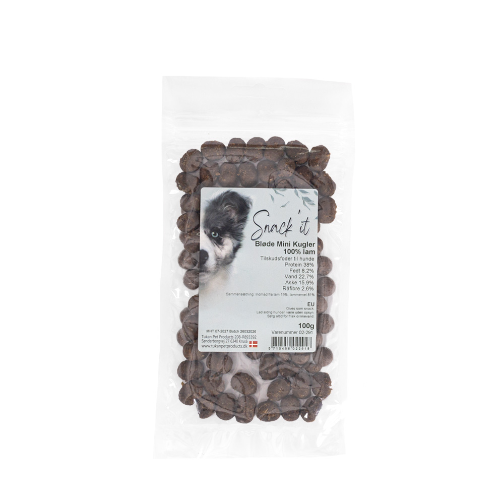 Snack'it Bløde Mini Kugler - Lam