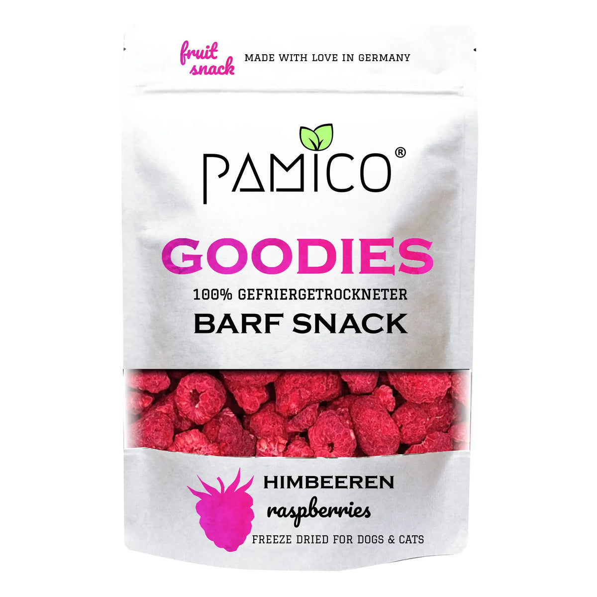 
Meta: Sprøde frysetørrede hindbær med naturlige antioxidanter. Perfekt som sund snack eller topping til hunde.
Keywords: hindbær hund, frysetørret frugt hund, naturlig snack hund, topping hundefoder, antioxidanter hund

