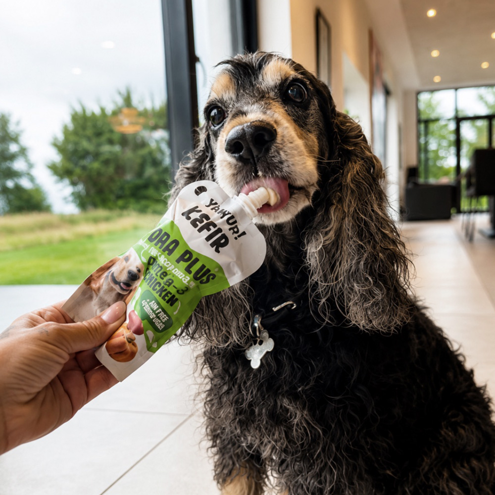 YowUp Dog Kefir med and og græskar