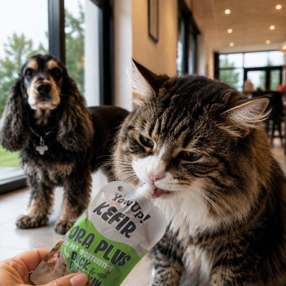 YowUp Dog Kefir med and og græskar
